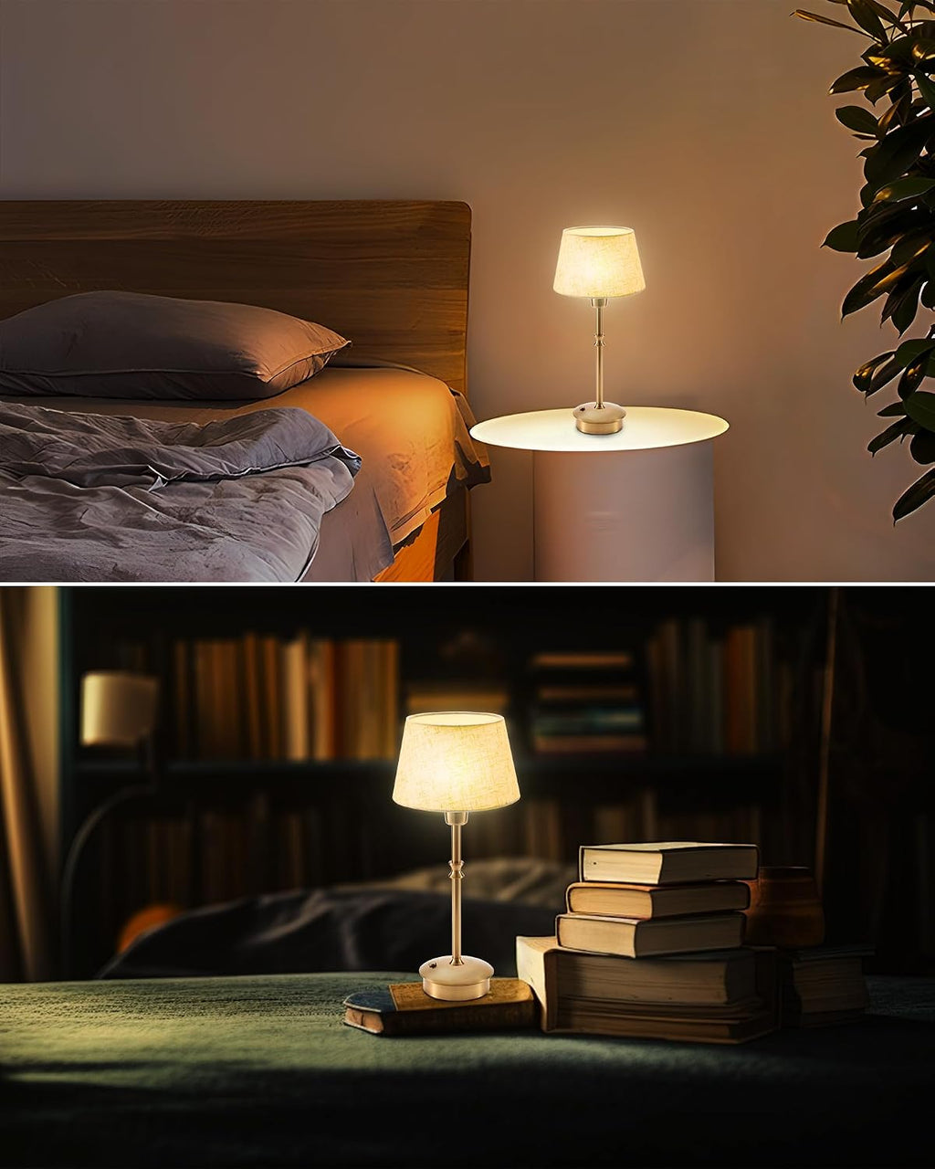 UMEXUS Cordless Rechargeable Table Lamp, Small Battery Operated Table Light