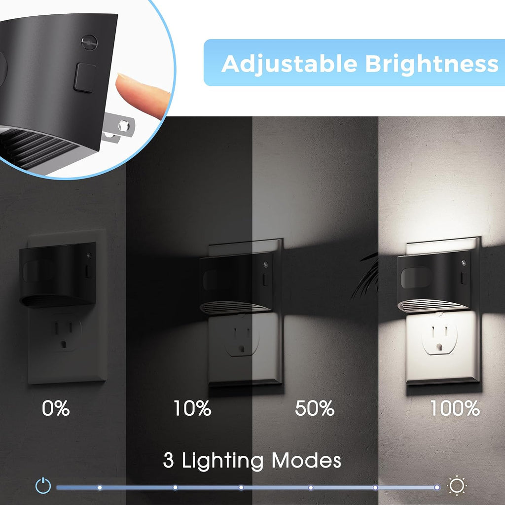 L LOHAS LED Motion Sensor Night Light, Night Lights Plug into Wall, 2 Pack