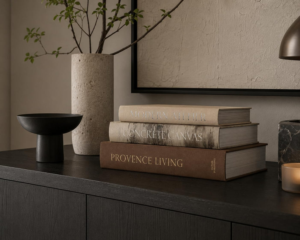 Set of 3 Oversized Decorative Coffee Table Books (Earth)