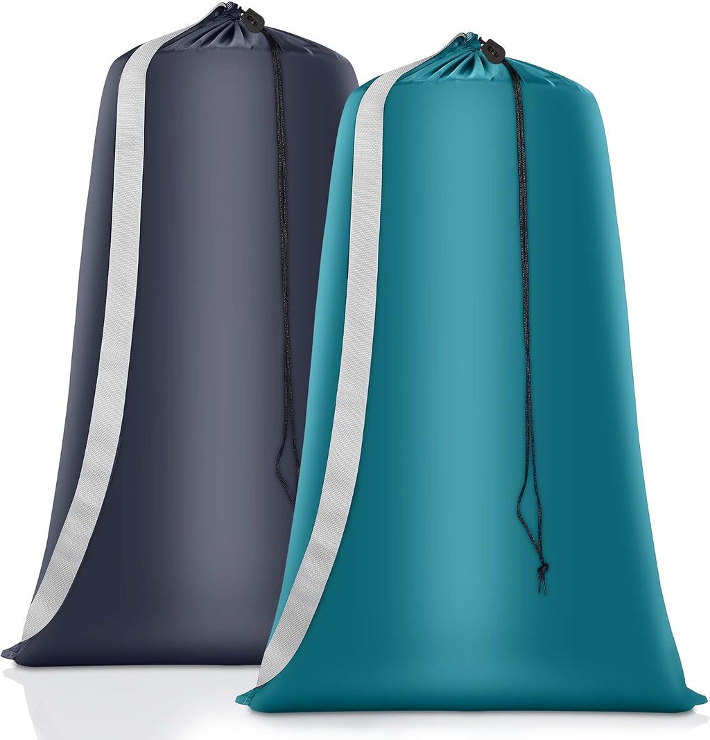 Coomee Heavy Duty Laundry Bag, 2 Pack XXL Nylon Laundry Bags with Straps