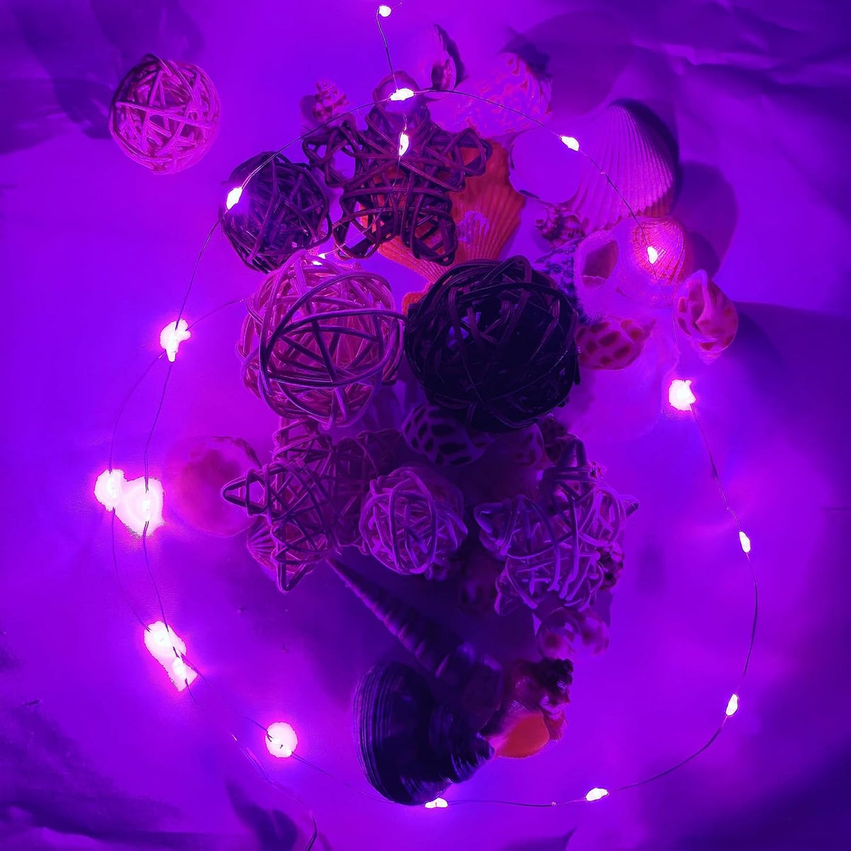 12 Pack 20 LEDs Fairy Lights Battery Operated String Lights - 7 ft Mini Silver Wire Firefly Starry Moon Lights for Mason Jars DIY Wedding Party Bedroom Christmas Decor (Pink)