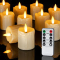 Homemory 2"x 2" Flameless Votive LED Candles with Remote & Timer, 12 Pack