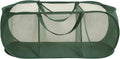 Collapsible Divided Laundry Hamper - Large Capacity Breathable Mesh Laundry Basket with Handles, Home Sorting Storage Bin,Large 31.5"x14"x14"