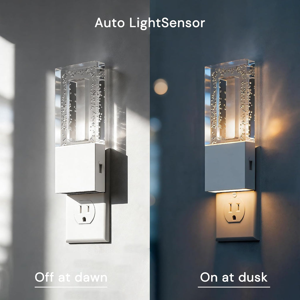 L LOHAS LED Night Light, Foldable Night Lights Plug into Wall 2 Pack