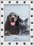 Dog Picture Frame - 5x7 Metal Cute Picture Frames,Pet Memorial Gifts for Dogs Perfect for Home Decor, Office Desk & Gifting to Pet Lovers