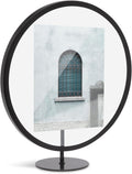 Umbra Infinity 5x7 Picture Frame, Unique Circular Photo Display for Desk or Wall, Black