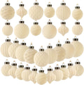 ZenNex Christmas Ornaments,25Pack Velvet Christmas Ball,Xmas Decor Beige
