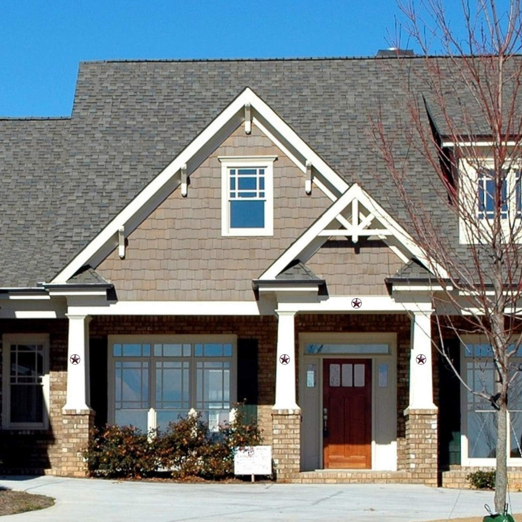 EcoRise Barn Star - Metal Stars for Outside Texas Stars Art Rustic Vintage Western Country Home Farmhouse Wall Decor (5")