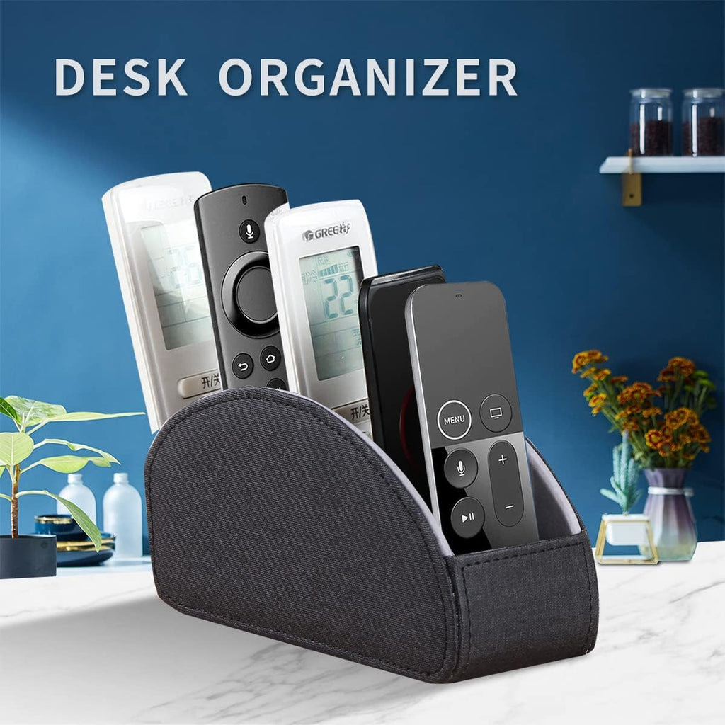 TV Remote Control Holder, Remotes Caddy for Table Desk Nightstand Organizer