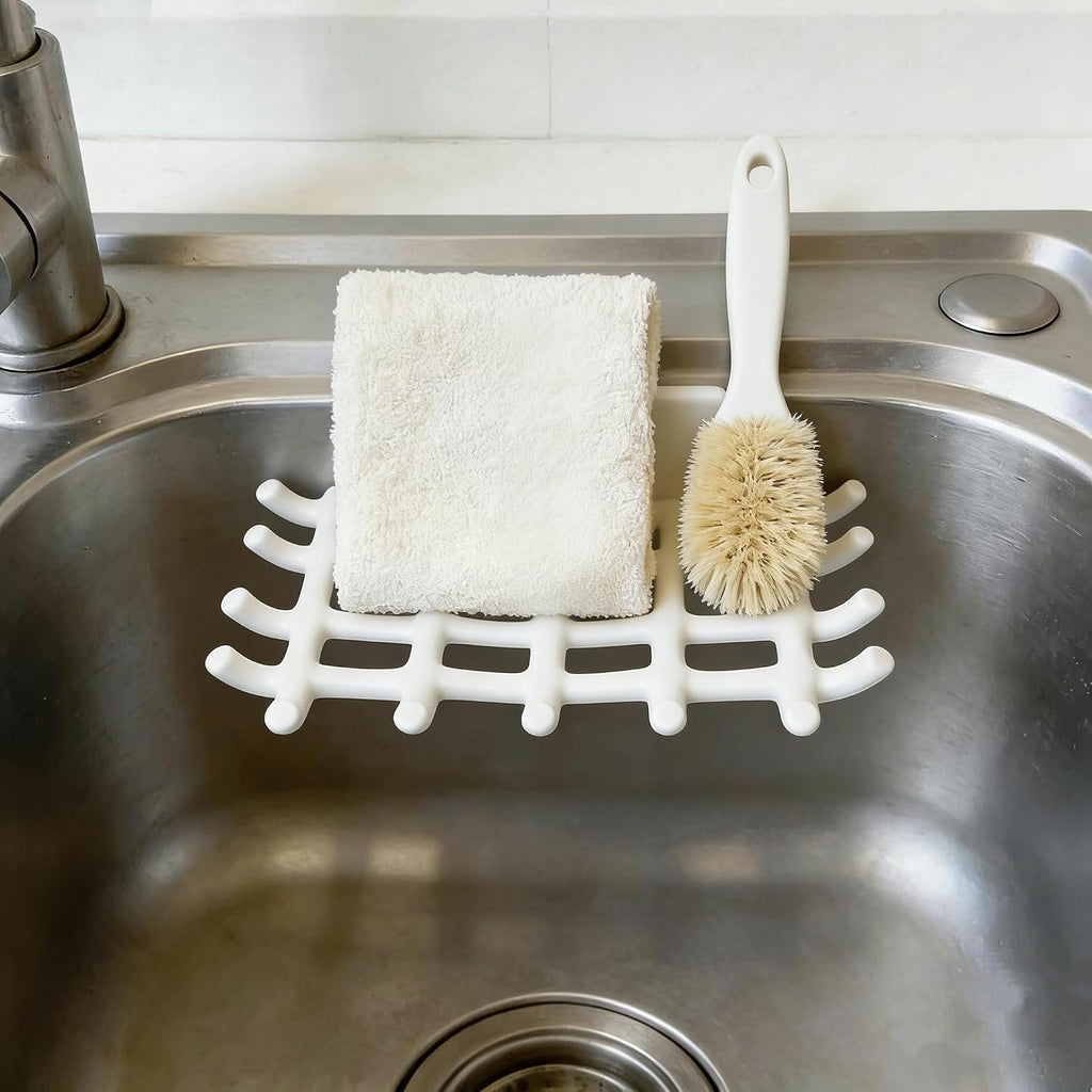 2-Pack Adhesive Soap Holder, No Drill Wall Mounted Self Draining Soap Dish for Shower Bathroom Kitchen(White)