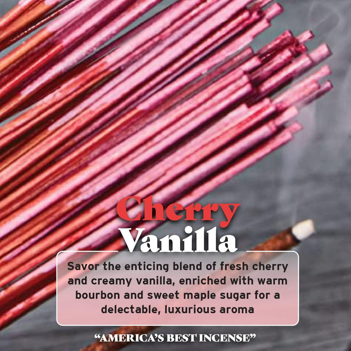 Wild Berry Cherry Vanilla 11-Inch Incense Sticks, Hand Dipped, 100 Count
