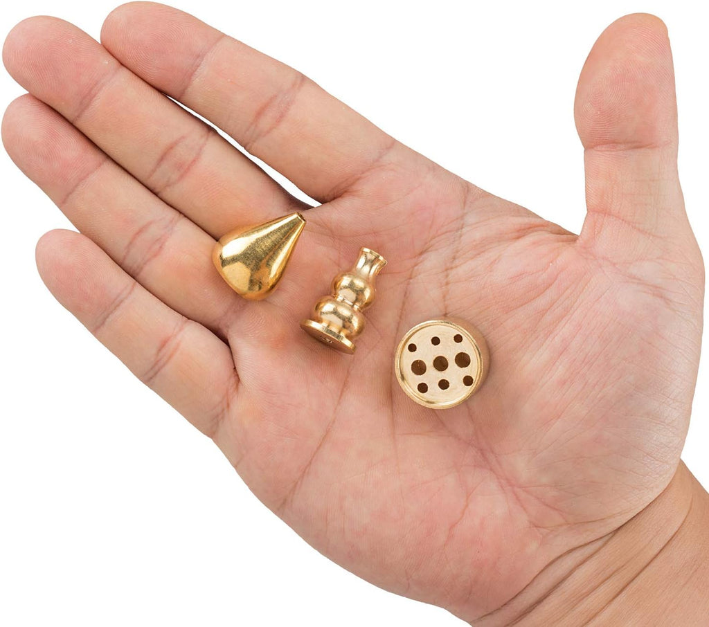 OIIKI Brass Incense Holder, Coil Incense Burner, 3 Styles