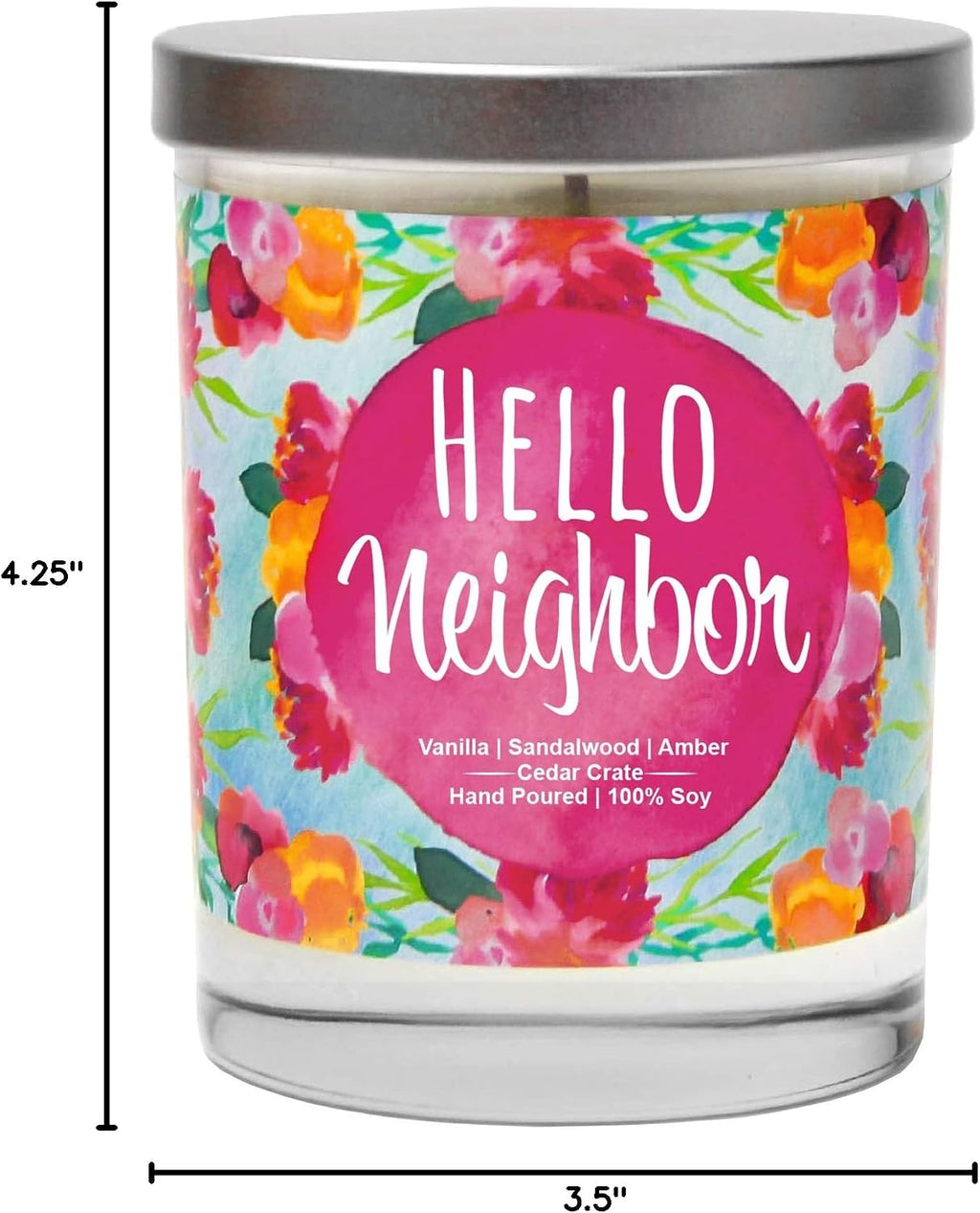 Hello Neighbor - Housewarming Gifts New Home - House Warming Candle for Women, Men, Couples, Apartment, Decor Ideas, Welcome, Hostess, Handmade in USA