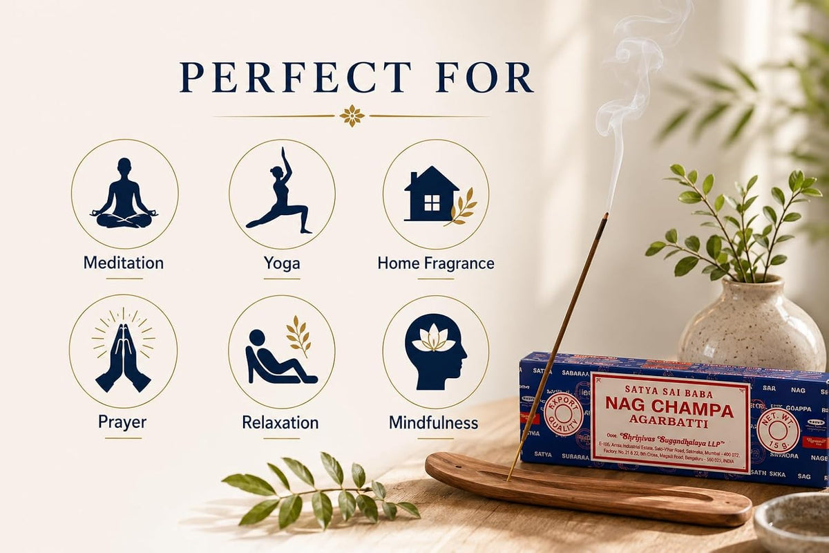 Satya Incense Sticks Variety Pack, Set of 6