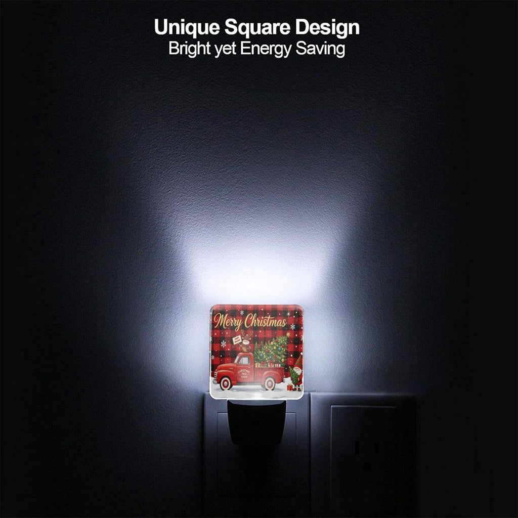 Christmas Red Turck LED Plug-in Night Light 2-Pack for Corridors