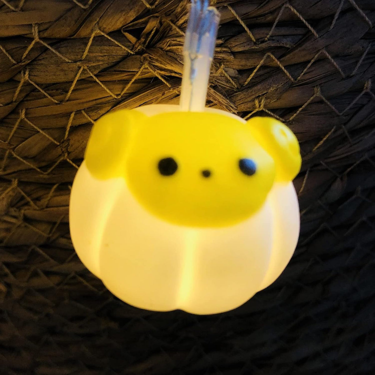 Cute Painted Sheep Night Light LED Sheep Ornaments String Lights Black Sheep Fairy Light Battery Powered Indoor Outdoor Party Decor Night Light (20LED, Dumpling Sheep)