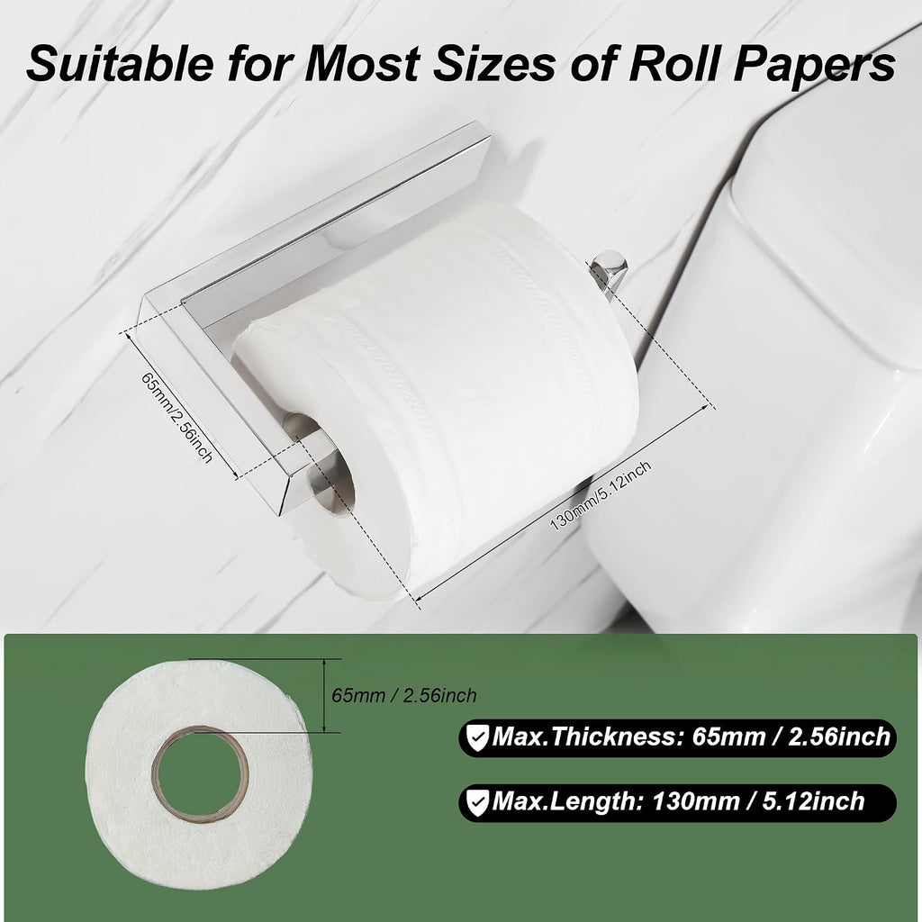 Sayayo Chrome Toilet Paper Holder Wall Mount, RV Toilet Tissue Holder