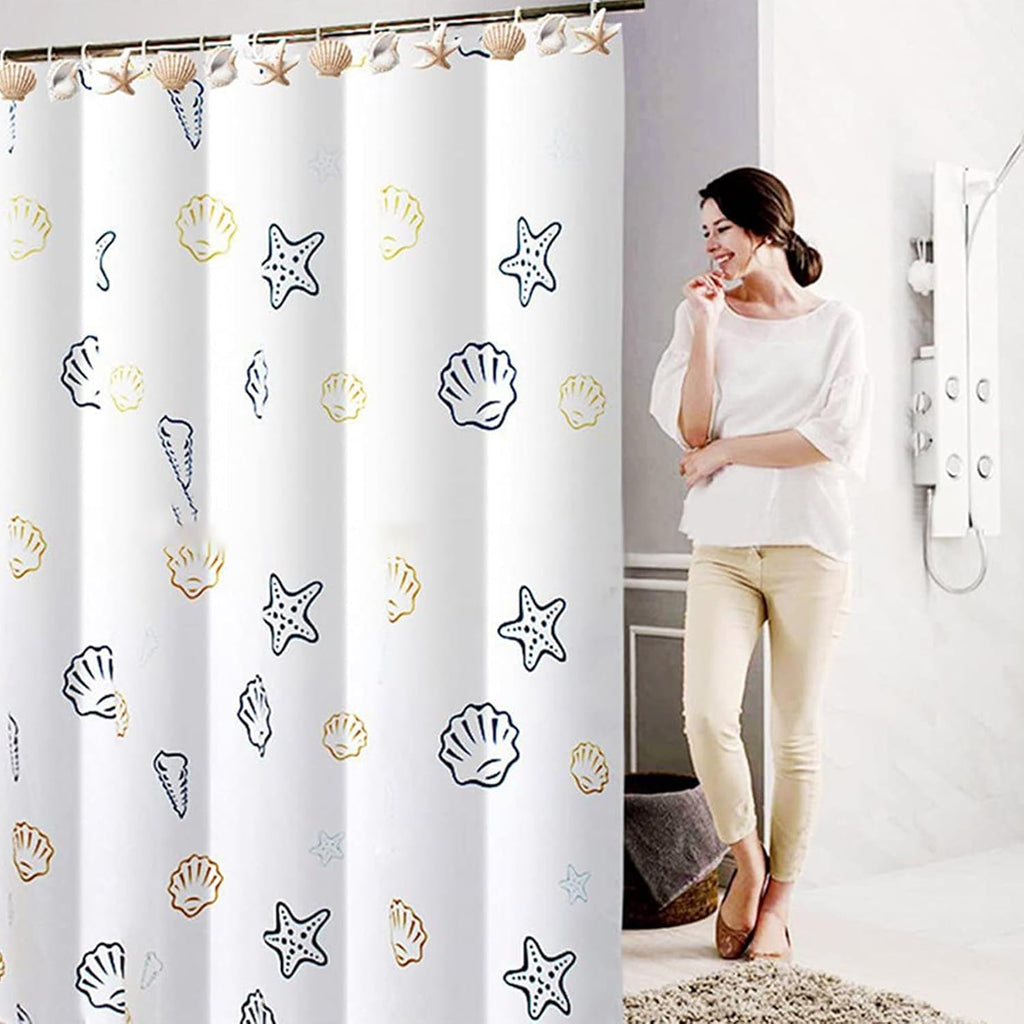 Coastal Decorative Rings Shower Curtain Hooks Resin Beachy Hangers
