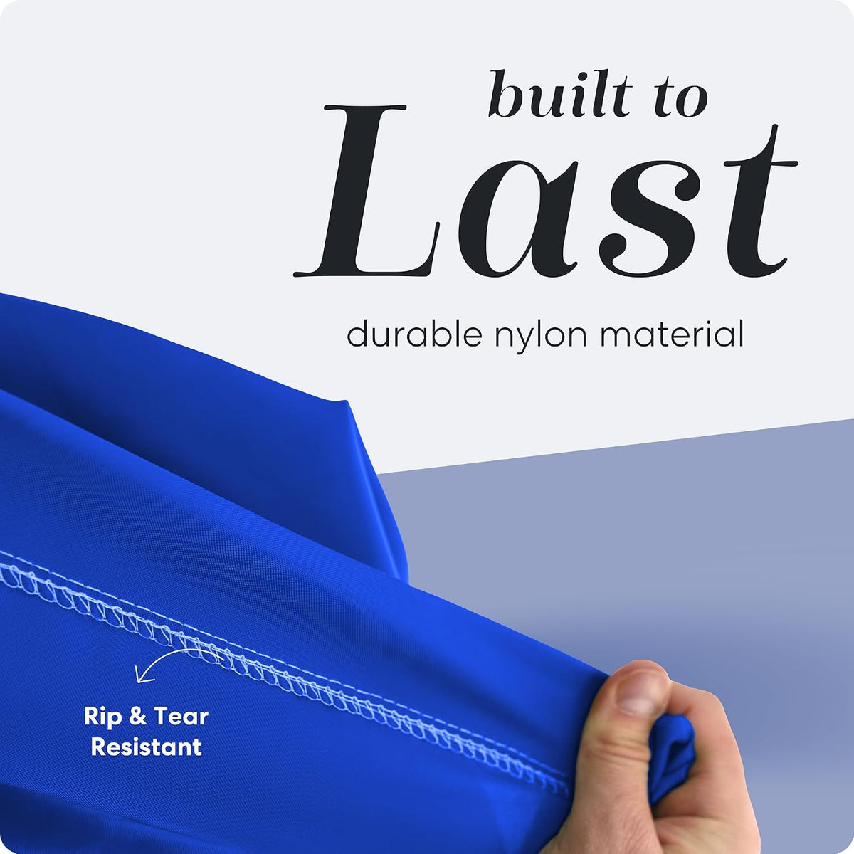 Handy Laundry Extra Large Heavy Duty Laundry Bag – 30" x 40" Durable Nylon, Locking Drawstring Closure, Machine Washable, Fits Laundry Basket, Travel & Dorm Dirty Clothes Organizer, Royal Blue