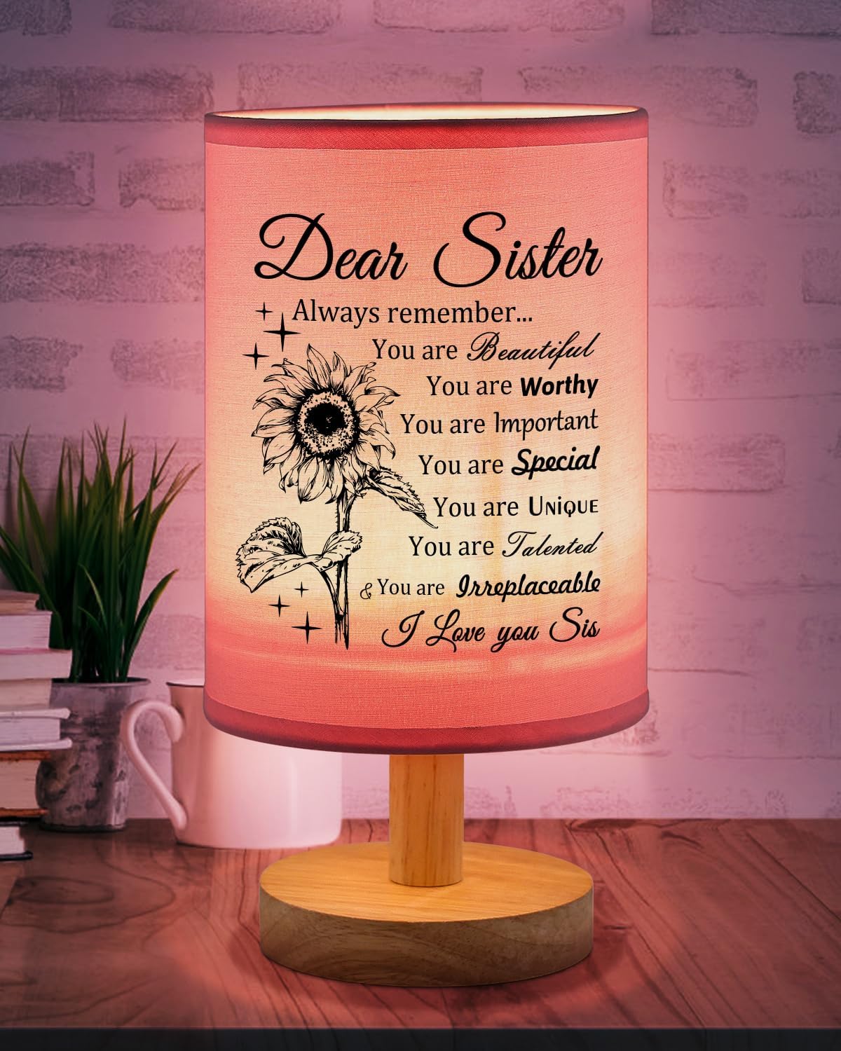 Sister Gifts Table Lamp, Sister Birthday Gifts from Sisters