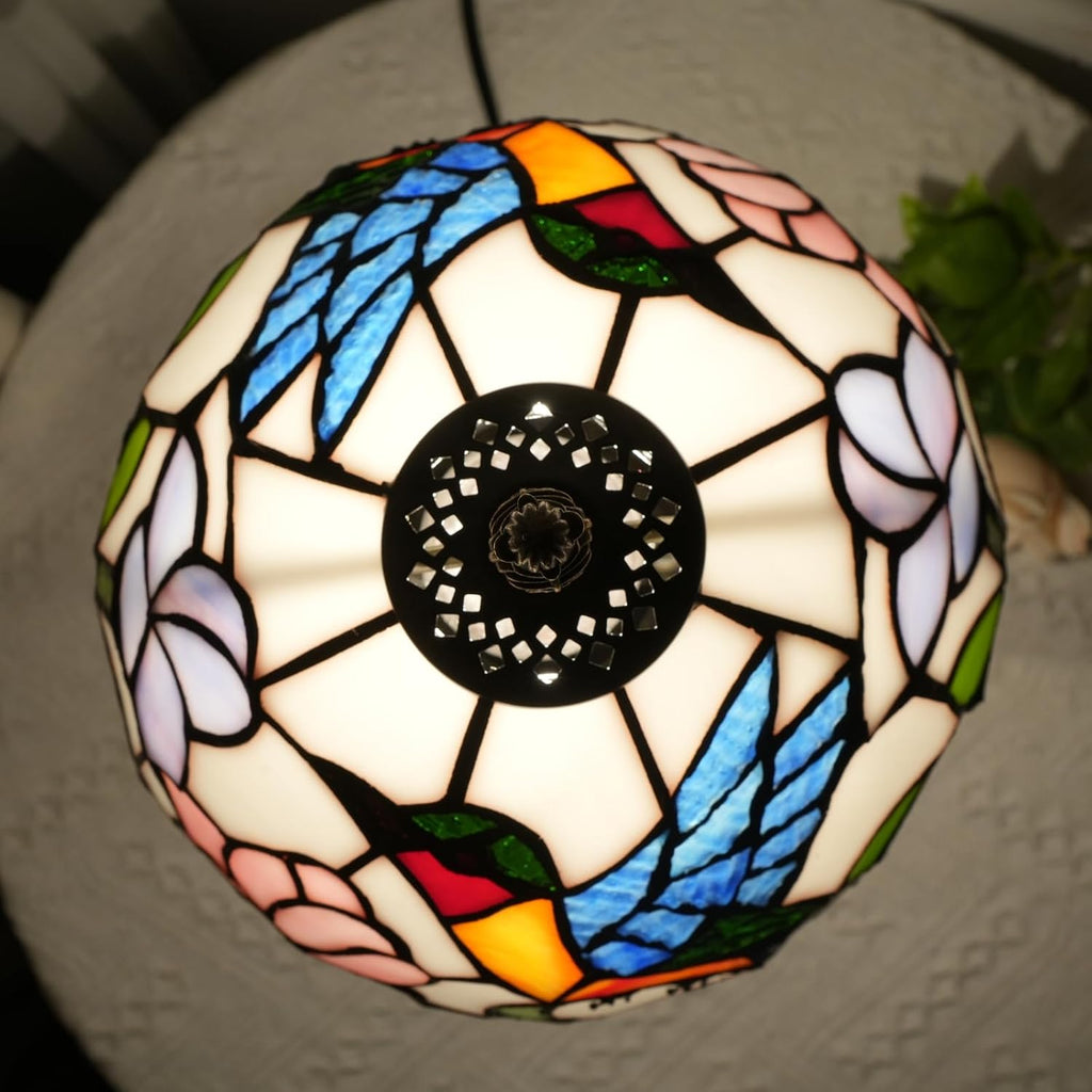 Tiffany Lamp Stained Glass Table Lamp Hummingbird Style Small Bedside Lamps Living Room Dining Room Office Decoration Desk Lamp Home Decoration Creative Gift
