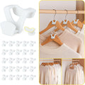Smartor Clothes Hanger Connector Hooks 120 Pack, Hangers Space Saving