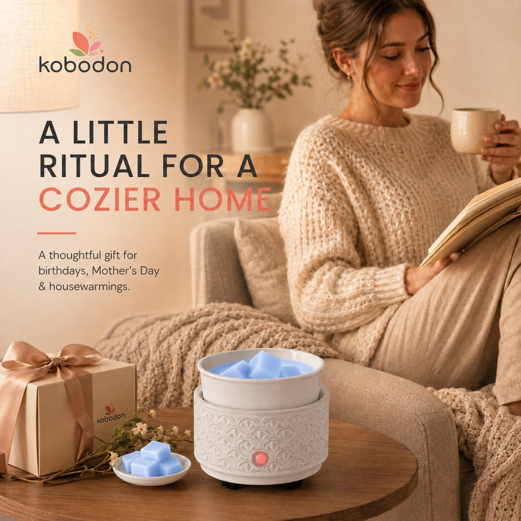 Ceramic Wax Melt Warmer 3-in-1 Electric Wax Warmer Fragrance Candle