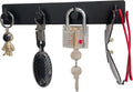 AXBUS Wall Mounted Key Holder,4 Key Hooks for Wall Decorative,Adhesive Key Organizer Key Hanger for Entryway, Kitchen, Bedroom,Bathroom - (Black, 4 Hooks)