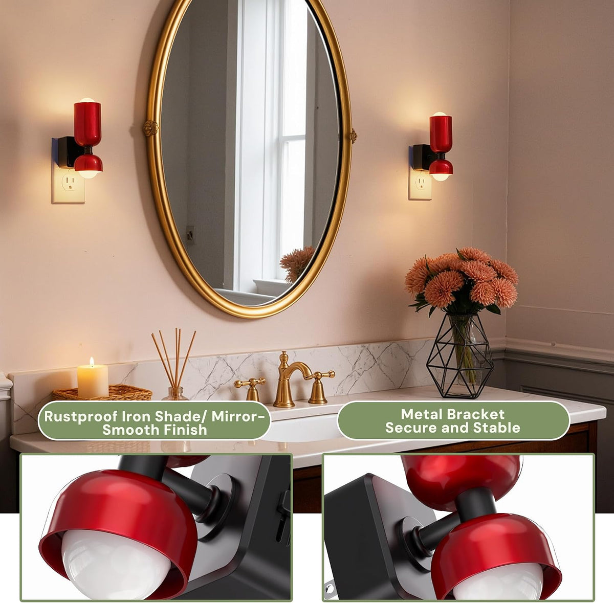 L LOHAS LED Night Light, Night Lights Plug into Wall, 0-100LM