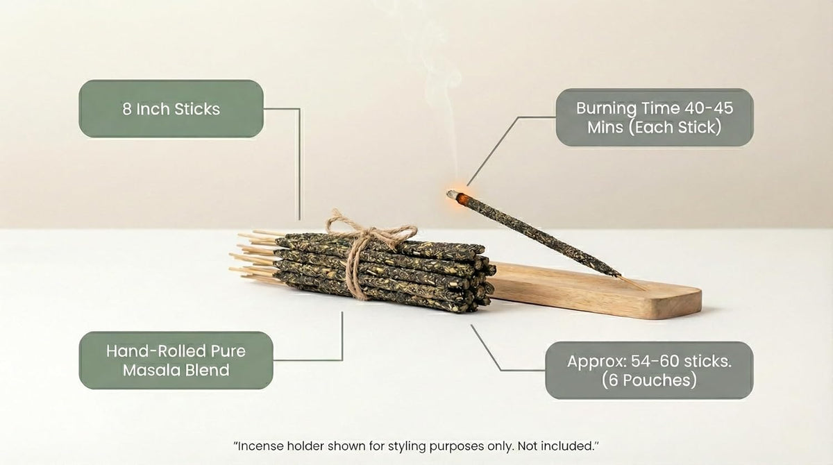 Satya Smudge Incense Stick – Hand-Rolled Indian Masala Incense for Meditation,Nag Champa, Superhit, Sandalwood, Dragon Blood, White Sage, Palo Santo (Smudge Mix)