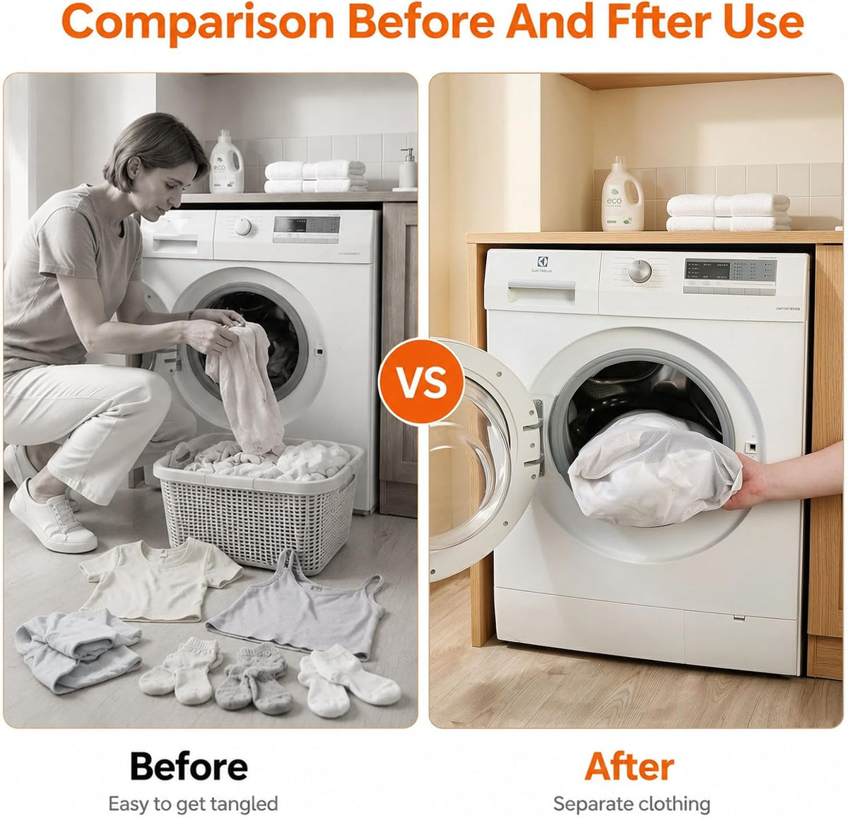 Laundry Bag Reusable Polyester Fine Mesh Laundry Bag | Protect Delicates and Underwear, Tumble Dryer Safe, Works for Laundry and Storage 3PC