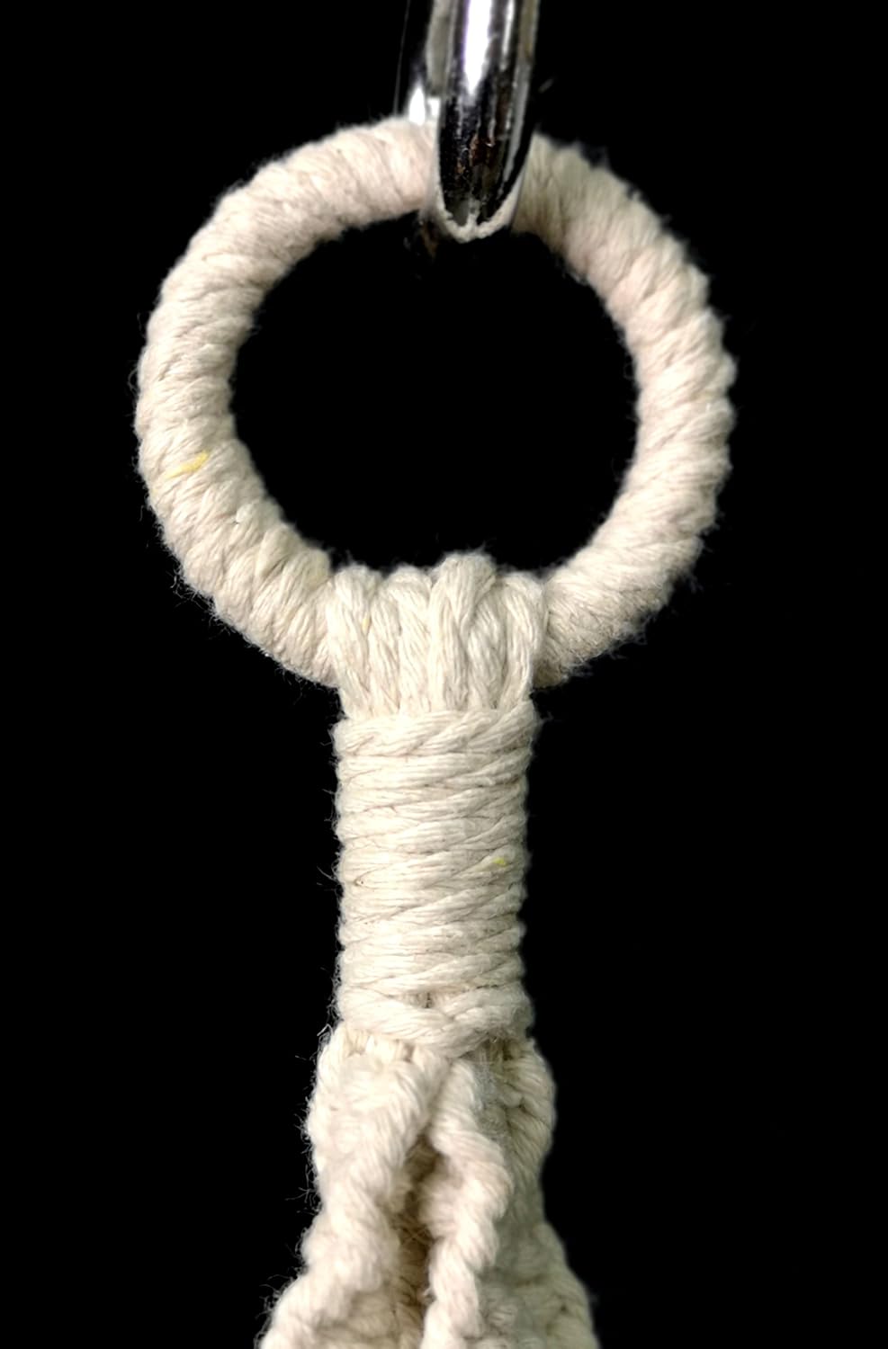 2 PCS Macrame Plant Hanger Hanging Planter 4 Legs Natural Cotton Rope Plant Hanger & Plant Holder 48 Inch for Square or Round Plant Pot 8-10 inch (Ivory Cotton)
