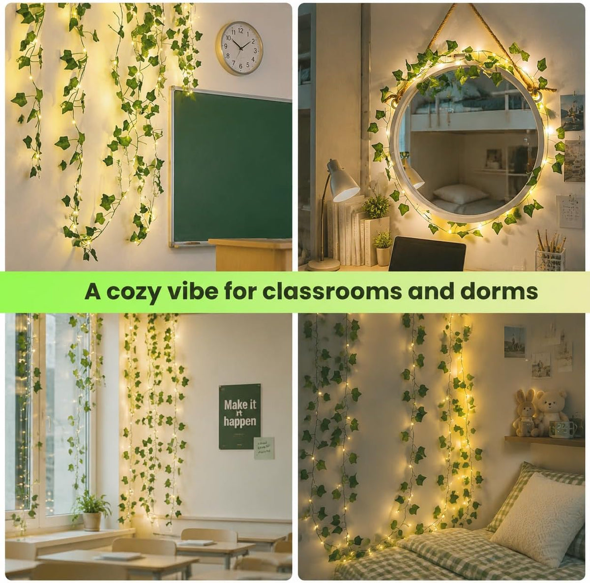 23FT 73 LED Ivy Vine String Lights Plug in