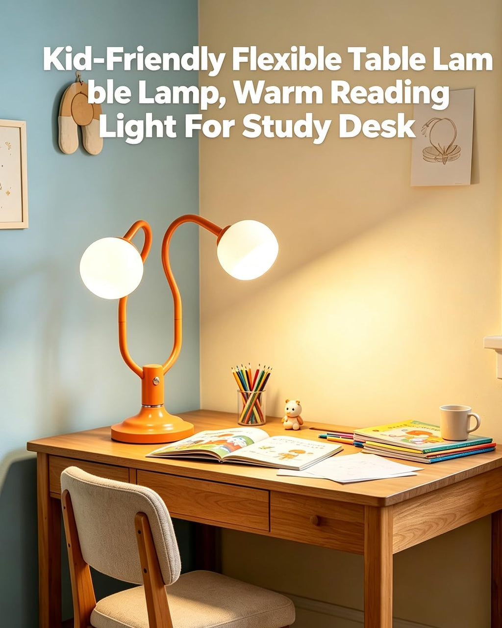 Lightdot Orange Globe Table Lamp Magic DIY Arms G9 Bulbs Included Dimmable