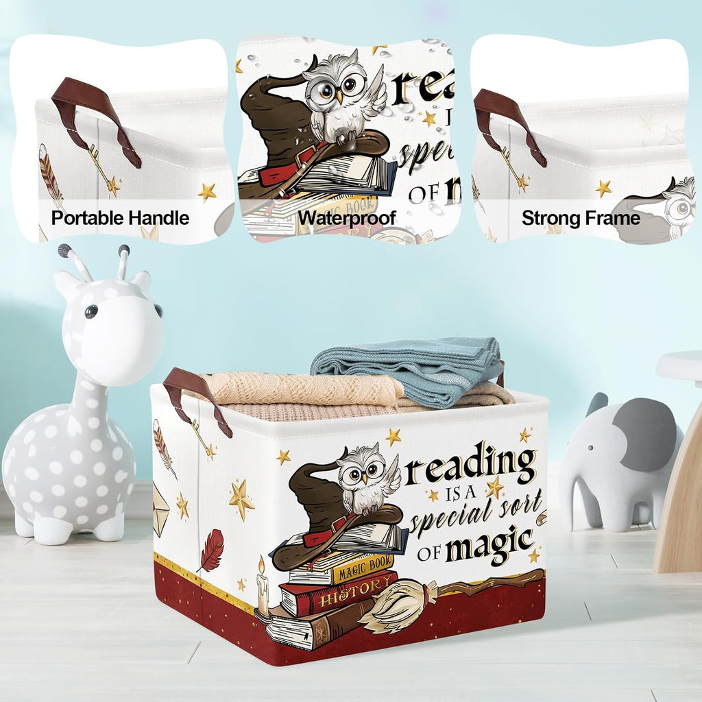 Clastyle Magic Nursery Decor Baby Gift Basket Kid Large Book Potter Basket
