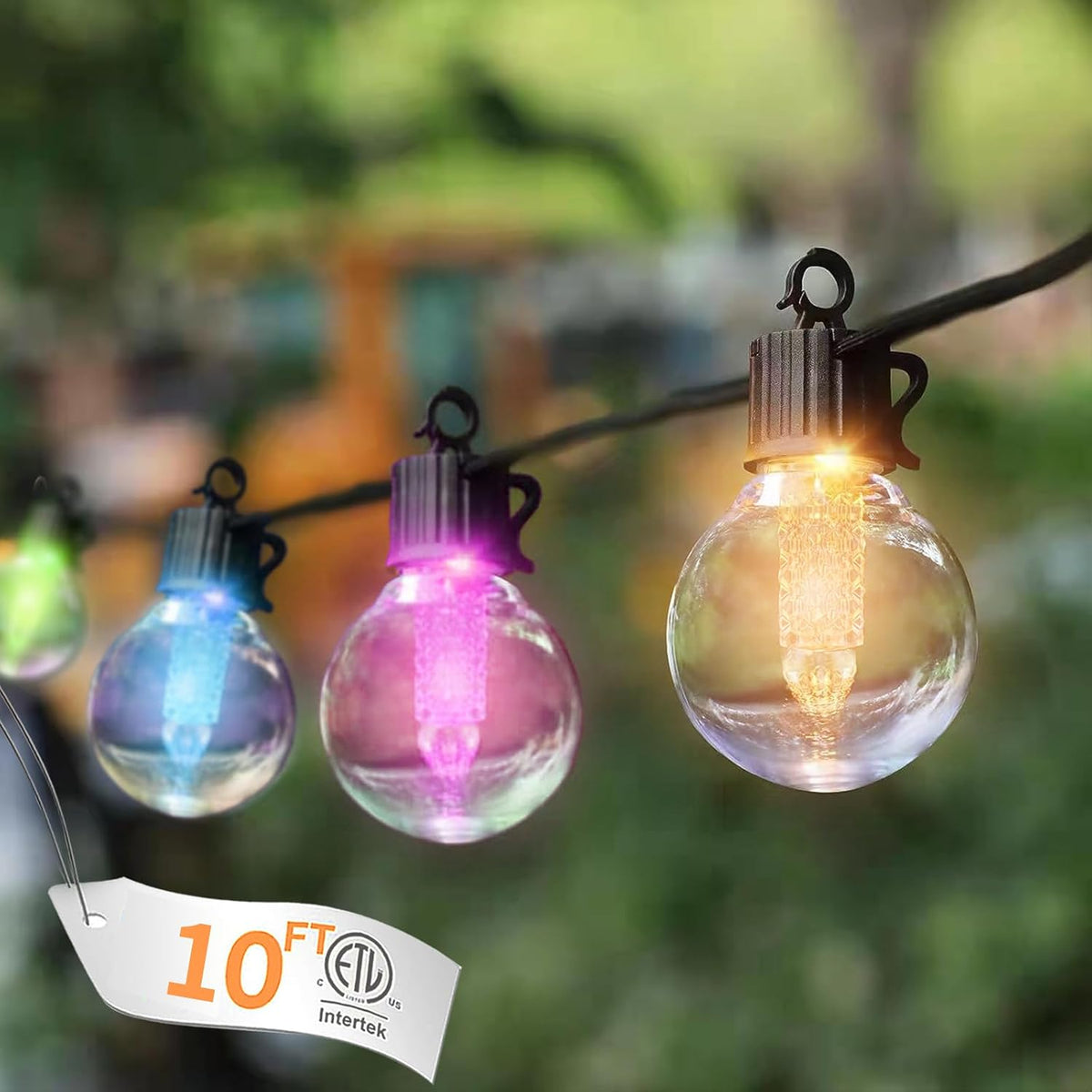 10FT Color Changing String Lights Outdoor LED Patio Lights
