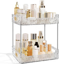 2-Tier Bathroom Counter Organizer Countertop Storage-Clear