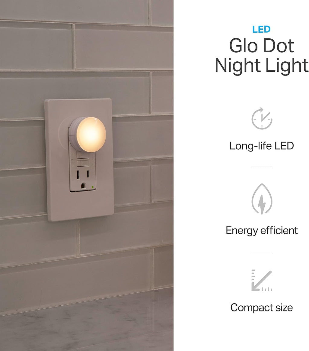 Lights By Night Night Lights Plug into Wall, 2-Pack, LED Plug in Nightlight