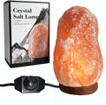 Himalayan Salt Lamp 7-11Lbs, Natural Pink Salt Lamps with Brightness Control Dimmer Switch, Wooden Base & Salt Lamps Bulb Pink Salt Lamp Genuine Pakistani Productuct