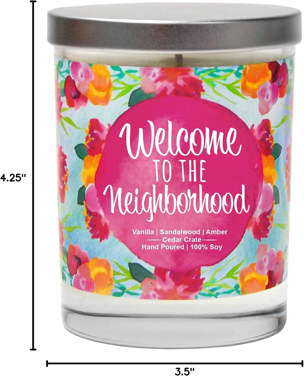 House Warming Gifts New Home 2025 for Women Men Friends - Welcome to The Neighborhood - Housewarming Candle, Present for Hostess, Apartment, Moving, Farewell, Best Neighbor, Soy Wax, Made in USA