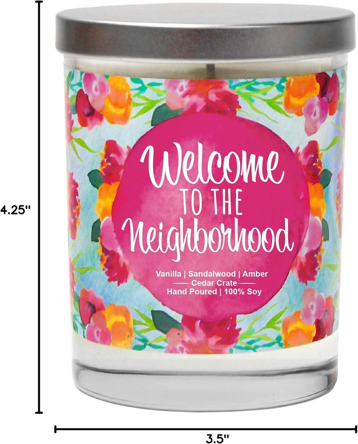 House Warming Gifts New Home 2025 for Women Men Friends - Welcome to The Neighborhood - Housewarming Candle, Present for Hostess, Apartment, Moving, Farewell, Best Neighbor, Soy Wax, Made in USA