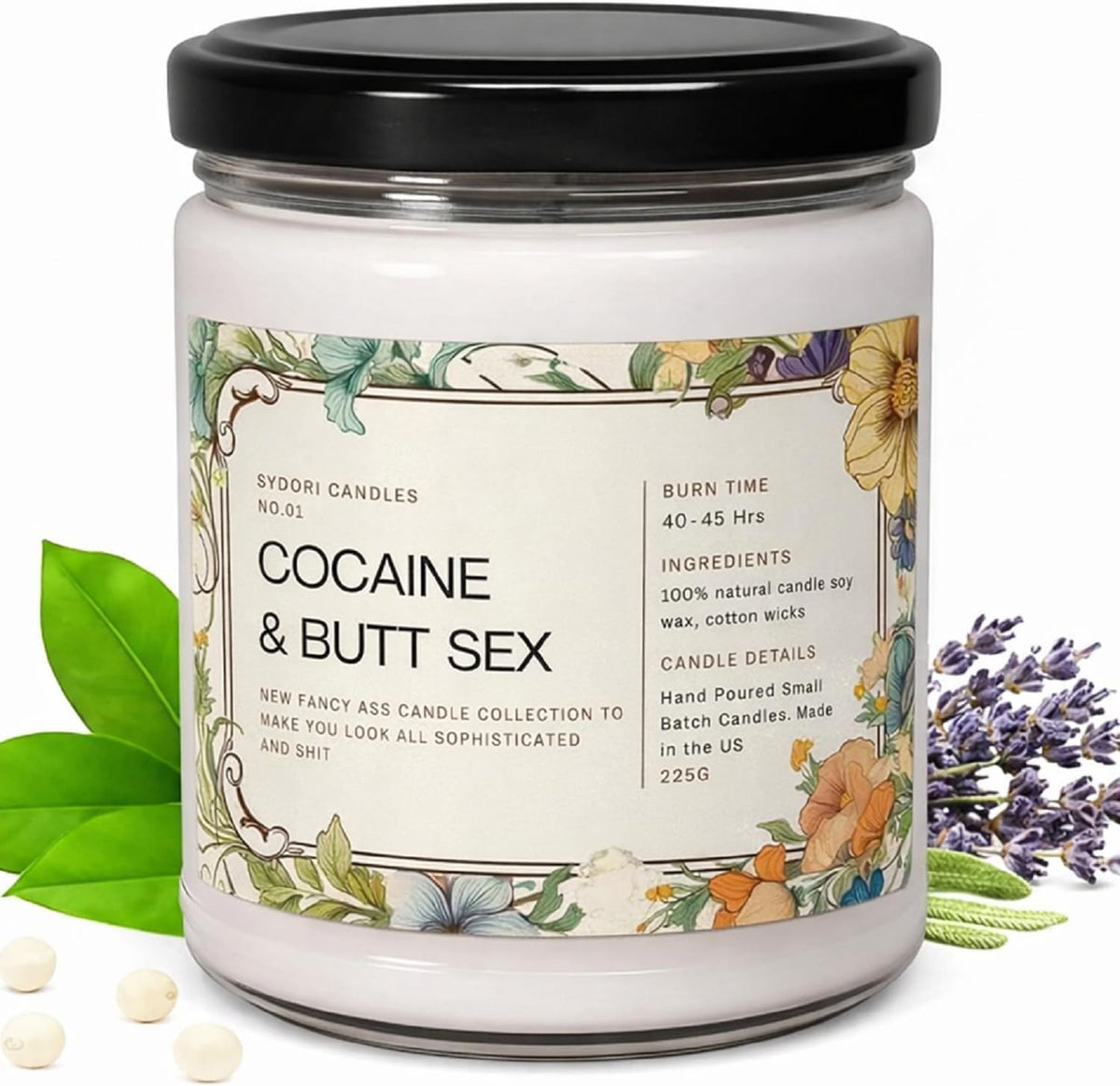 Funny Candle Gifts for Women, Men- Birthday Gift for Best Friends, Her, Him, Girlfriend, Sister, Plant Lover- Unique Christmas & Valentines Day Present - Lavender Candles (But Sex)