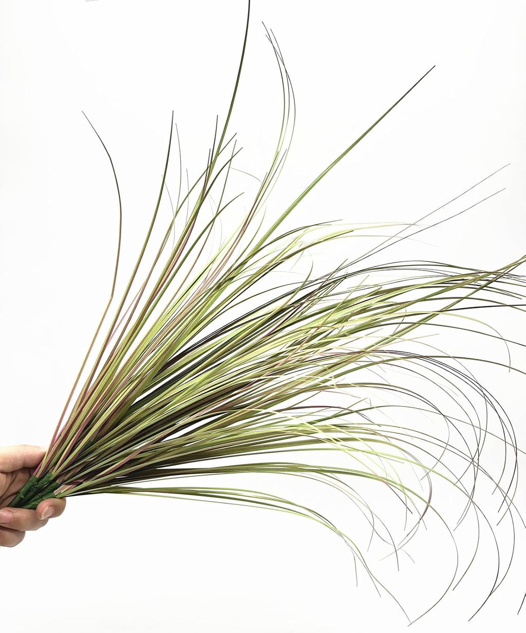 CATTREE Fake Wheat Grass Plants Artificial Greenery Tall Shrubs 16 Bundles, Outdoor Decor Faux Plastic Leaves Bushes for Indoor Office Garden Wedding Party Vase Filler DIY Decorations, Purple 16 Pcs