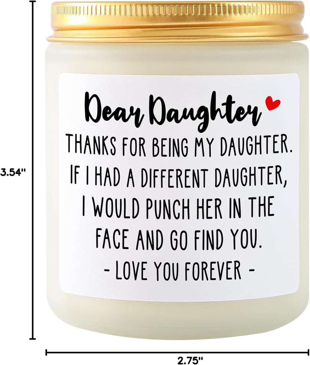 Daughter Gifts from Mom Dad, Daughter Birthday Gift Ideas Christmas Candle