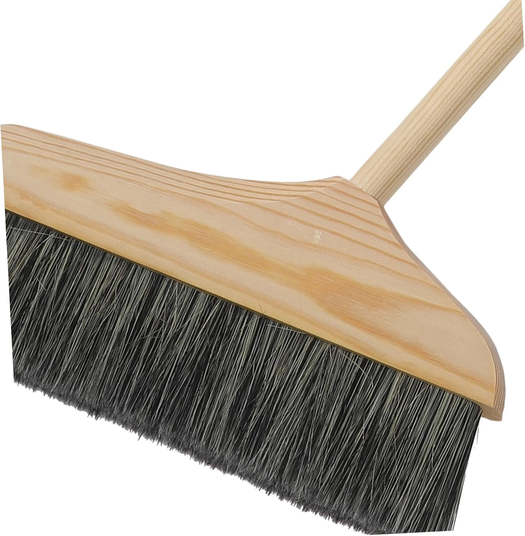 Mobestech Broom and Dustpan Set Long Handle Household Brooms and Dustpans Sets for Home Indoor Outdoor Cleaning Office Garage Lobby Workshop Lightweight Ergonomic Grip