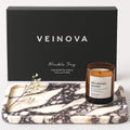 Calacatta Viola Marble Tray, Elegant Natural Stone, Large (12"x 8")
