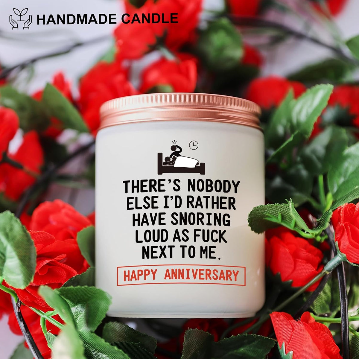 Funny Anniversary Candle Gift for Her Him - Humorous Romantic Boyfriend, Girlfriends, Husband, Wife Wedding Anniversary Present - Lavender Scented