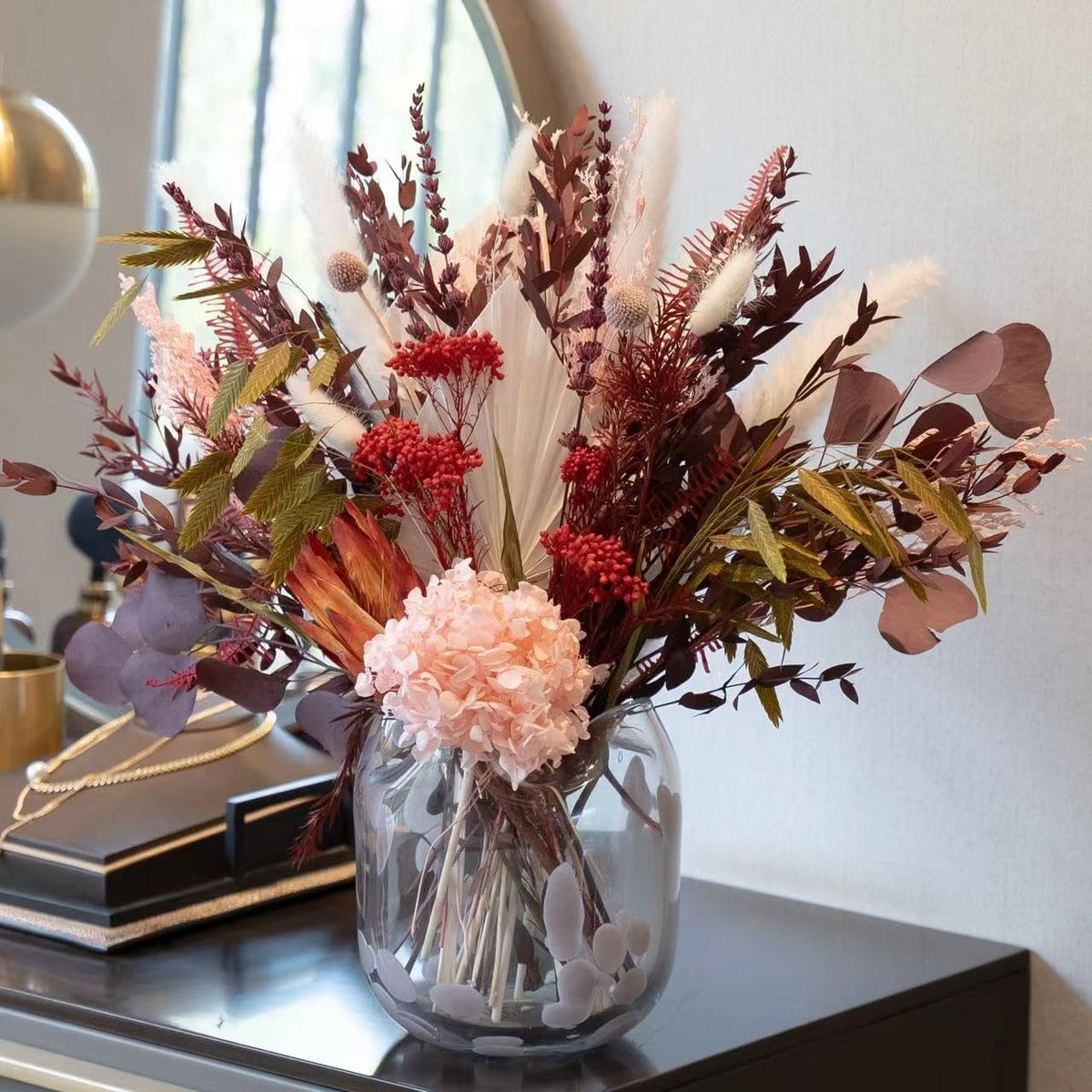 Dried Flower Bouquet, Fall Flower Arrangement