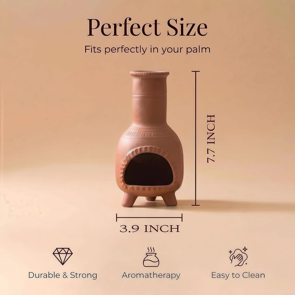 Terracotta Palo Santo Holder - Mexican Style Incense Burner