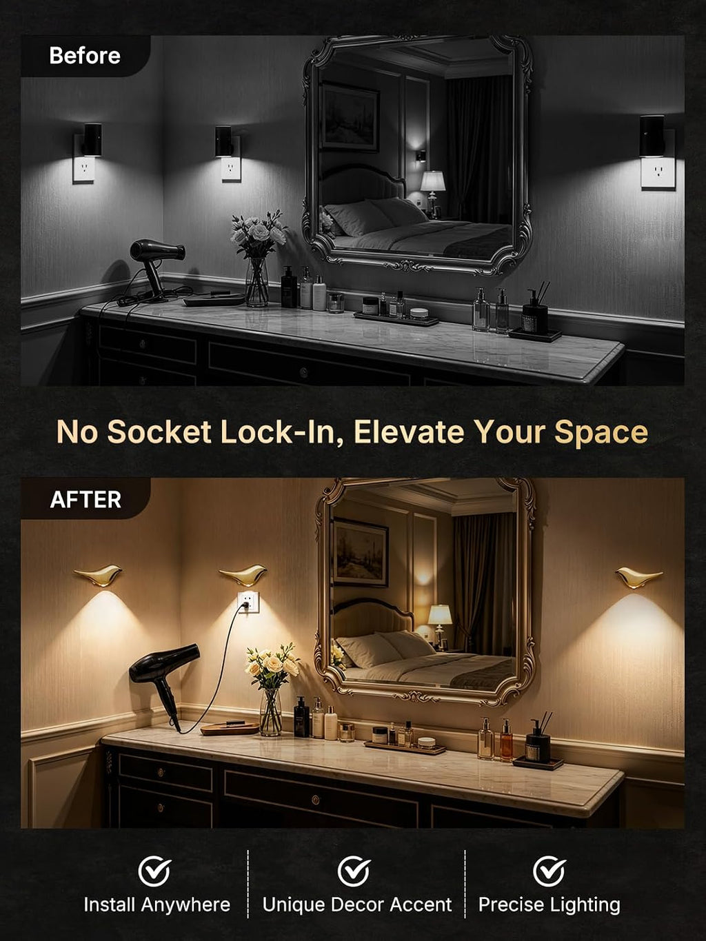 Bird Motion Sensor Light Indoor: Auto Light Up Dark Hallways